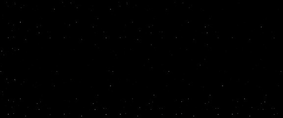 Flying dust particles on a black background, abstract real dust floating over black background for overlay, night sky graphic resources star on snow effect background