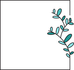 decorative floral frames illustration