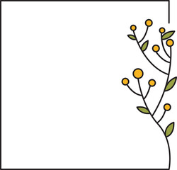 decorative floral frames illustration