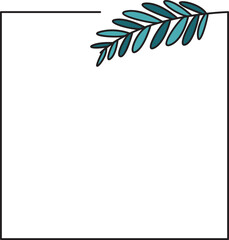 Fototapeta premium decorative floral frames illustration