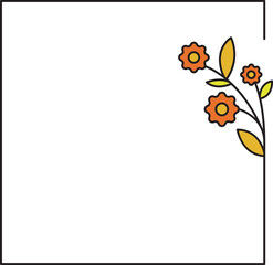 decorative floral frames illustration