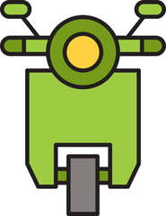 Scooter fill color Icon
