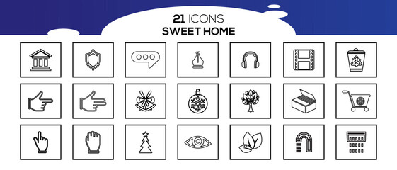 SWEET HOME ICON SET DESIGN