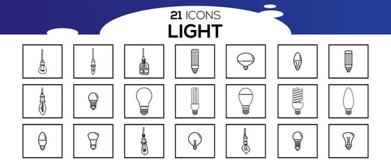 LIGHT ICON SET DESIGN