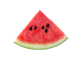 Sliced of watermelon isolated on transparent png