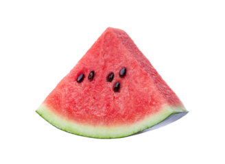 Sliced of watermelon isolated on transparent png