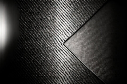 Background with a carbon metallic texture. Generative AI