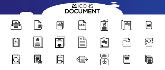 DOCUMENT ICON SET DESIGN