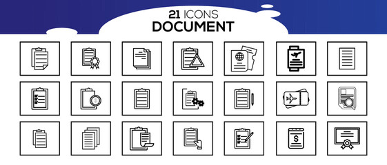DOCUMENT ICON SET DESIGN