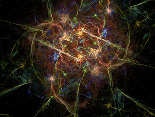 Fototapeta premium Imaginatory fractal abstract background Image