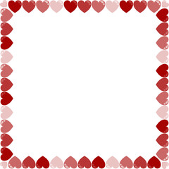 Heart Frame vector illustration Valentines Day background