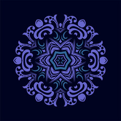 Modern mandala art vector design with a beautiful mix of colors, suitable for all advertising design needs, both for business card designs, banners, brochures and others. EPS format files