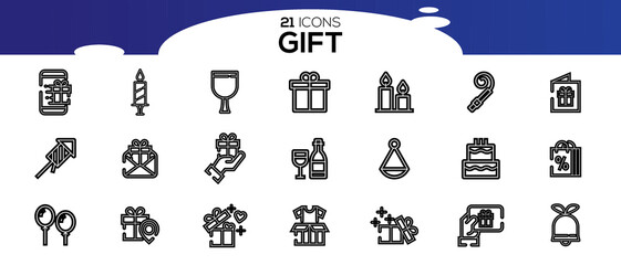 GIFT ICON SET DESIGN