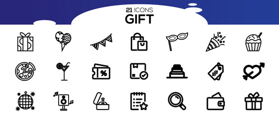 GIFT ICON SET DESIGN