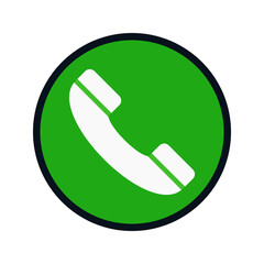 Telephone icon. phone sign for mobile concept and web design. vector illustration