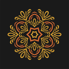 Modern mandala art vector design with a beautiful mix of colors, suitable for all advertising design needs, both for business card designs, banners, brochures and others. EPS format files