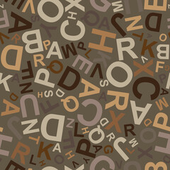 seamless pattern with letters	