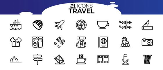 TRAVEL ICON SET DESIGN