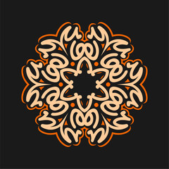 Modern mandala art vector design with a beautiful mix of colors, suitable for all advertising design needs, both for business card designs, banners, brochures and others. EPS format files