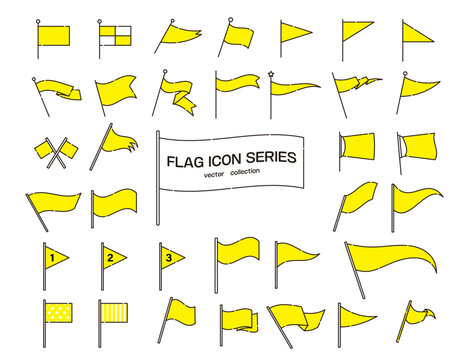 旗　アイコン　セット