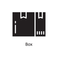 Box  Vector Solid Icon Design illustration. Product Management Symbol on White background EPS 10 File