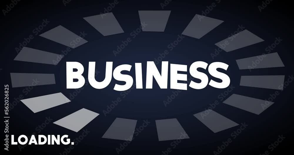 Poster business text with loading, downloading, uploading bar indicator. download, upload on computer scree