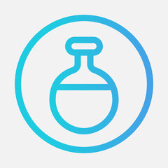 Potion icon in gradient style, use for website mobile app presentation