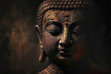 Head of Buddha Statue.