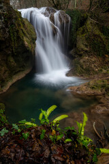 Waterfall in the winter, La Vaioaga - 562027481