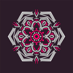 Modern mandala art vector design with a beautiful mix of colors, suitable for all advertising design needs, both for business card designs, banners, brochures and others. EPS format files