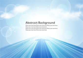 空と矢印のイメージ背景