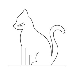 Cat icon logo design