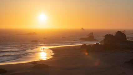 Fototapeta premium sunset at the beach