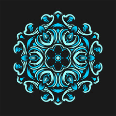 Modern mandala art vector design with a beautiful mix of colors, suitable for all advertising design needs, both for business card designs, banners, brochures and others. EPS format files