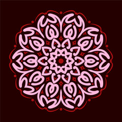 Modern mandala art vector design with a beautiful mix of colors, suitable for all advertising design needs, both for business card designs, banners, brochures and others. EPS format files