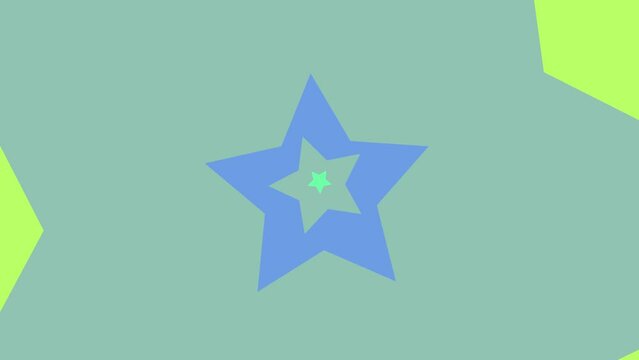 	Flat Stars Shapes Background Seamless Looping Motion