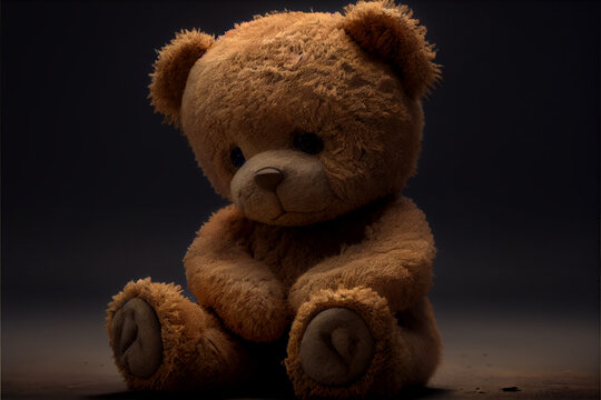 Naklejka sad teddy bear