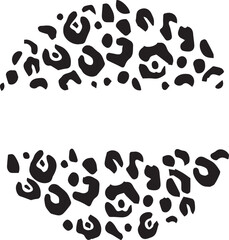 Fototapeta premium Circle leopard design pattern