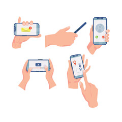 Vector illustration with concept of security of data. Young man - office worker is working and is coping files and folder with a laptop. Secure privacy data in internet. 