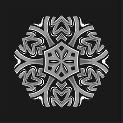 Modern mandala art vector design with a beautiful mix of colors, suitable for all advertising design needs, both for business card designs, banners, brochures and others. EPS format files