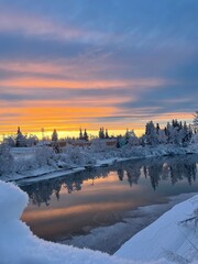Sunset at Pioneer Park, Alaska