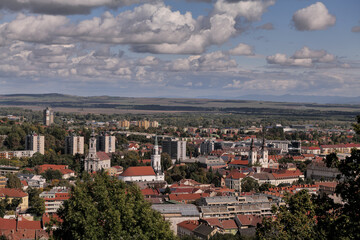 Fototapeta na wymiar Panorama view of Miskolc 