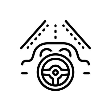 recommend clip art: Black line icon for drives