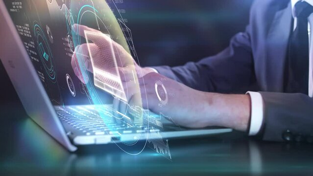 Working with big data on a virtual dashboard.