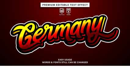 Obraz premium editable text effect germany