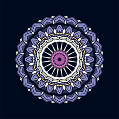 Modern mandala art vector design with a beautiful mix of colors, suitable for all advertising design needs, both for business card designs, banners, brochures and others. EPS format files