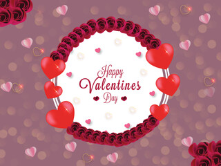 Wish you a happy valentine's day celebration with greeting  gifts card design 59