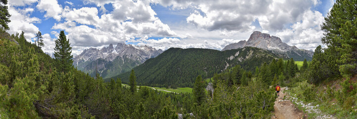 Naklejka premium Panorama Alpenlandschaft Dolomiten / Südtirol