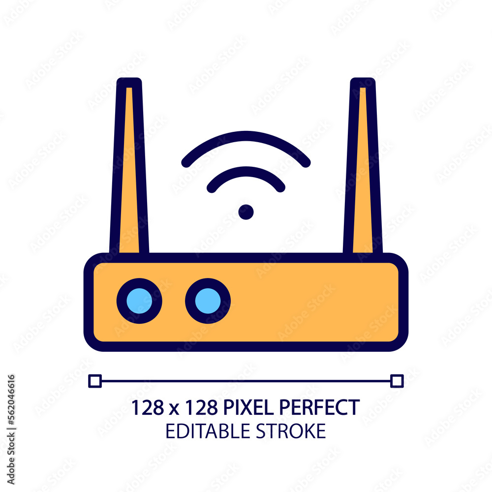 Aufkleber internet pixel perfect rgb color icon. hotspot. wireless connection. cyberspace access. public utili