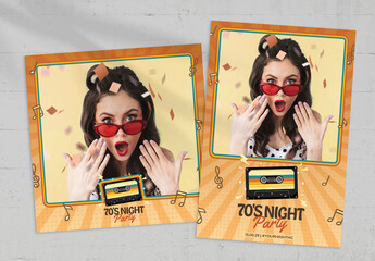 70s Night Party Photo Booth Layout